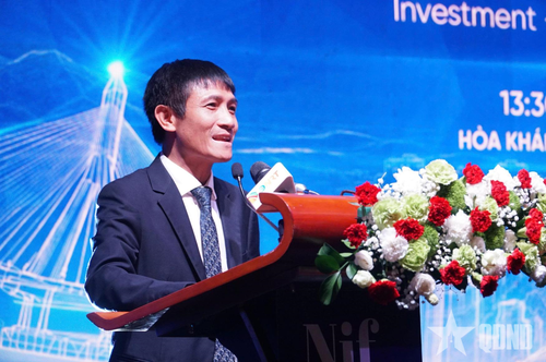  TS Đinh Việt Hòa, Chủ tịch Hiệp hội Khởi nghiệp quốc gia, phát biểu khai mạc. 