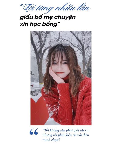 - Chị tiết lộ đã "giấu" bố mẹ chuyện nộp học bổng cho đến khi có kết quả. Vì sao vậy?