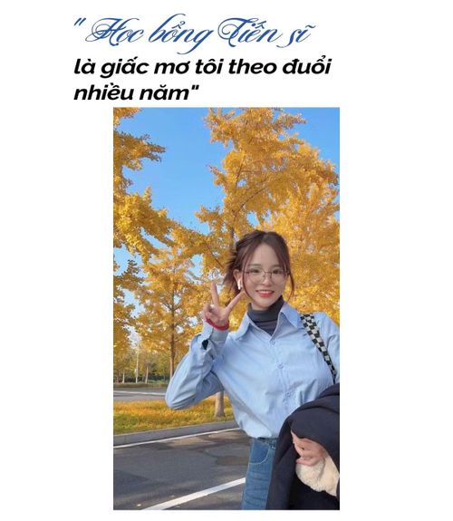 - Cảm xúc của chị như thế nào khi chính thức nhận được học bổng toàn phần hệ Tiến sĩ?