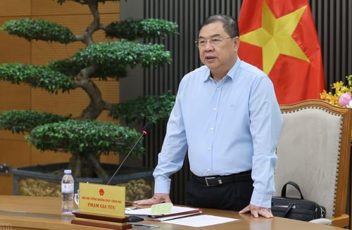 Phó Thủ tướng Thường trực Phạm Gia Túc chủ trì cuộc làm việc. Ảnh: VGP