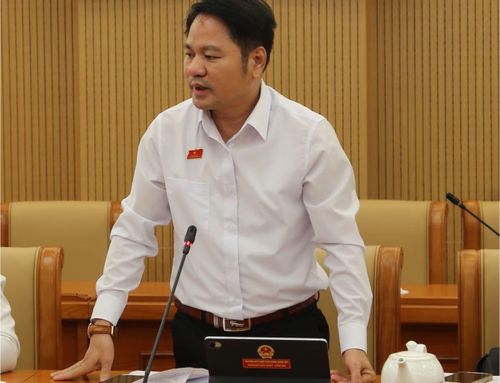 Đại biểu Trần Văn Khương phát biểu tại phiên thảo luận tổ