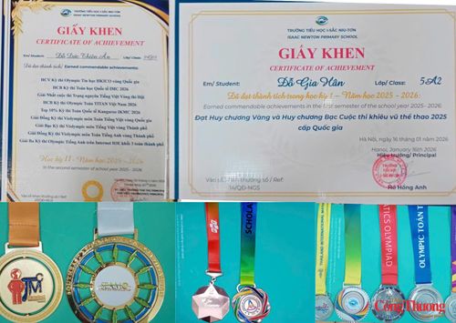 Các con của liệt sĩ Đỗ Anh đều học giỏi, nhận được nhiều giấy khen, phần thưởng.