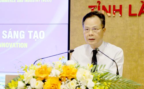 Phó Chủ tịch UBND tỉnh Nguyễn Thành Sinh phát biểu bế mạc Tọa đàm.