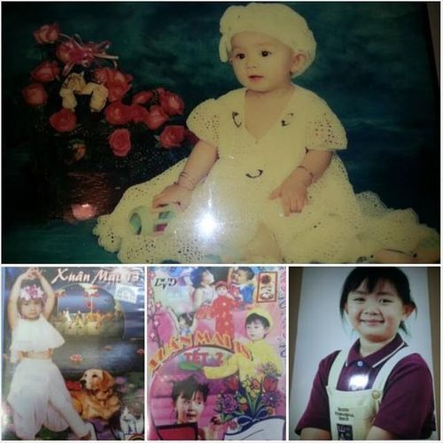 Hình ảnh 'bé' Xuân Mai khi còn nhỏ.