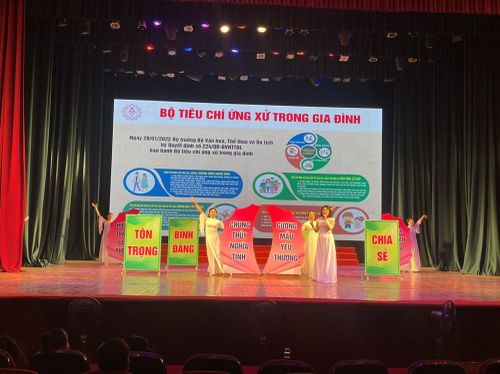 Tuyên truyền về Bộ tiêu chí ứng xử trong gia đình do Bộ VHTTDL ban hành là góp phần thực hiện mục tiêu giữ gìn hạnh phúc bền vững của mỗi gia đình Việt Nam