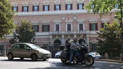 Đại sứ quán Mỹ ở Rome, Italia nơi diễn ra vòng đàm phán giữa Israel và Liban ngày 15/7/2026. Ảnh: THX/TTXVN phát
