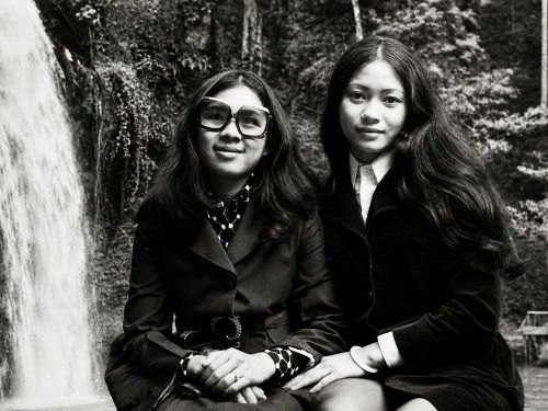Xuân Lan và cố nghệ sĩ Ngân Hà chụp tại Đà Lạt năm 1975.