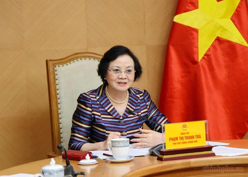 Phó Thủ tướng Phạm Thị Thanh Trà ghi nhận những đóng góp của các đơn vị đang thực hiện công tác giám định ADN hài cốt liệt sĩ. Ảnh: VGP