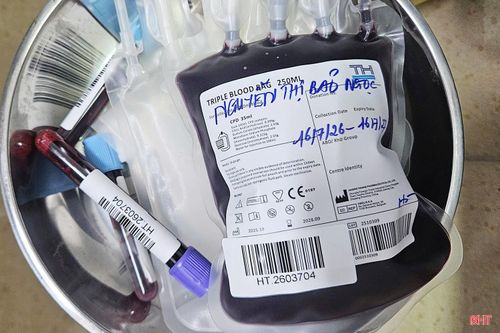 Những đơn vị máu quý giá được người dân trực tiếp đến bệnh viện để hiến.