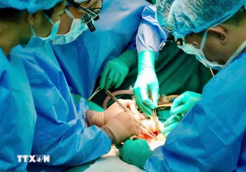 Một ca phẫu thuật tại Bệnh viện Đại học Y dược Thành phố Hồ Chí Minh. (Nguồn: TTXVN)