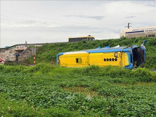 Hiện trường vụ tai nạn. Ảnh: TTXVN phát