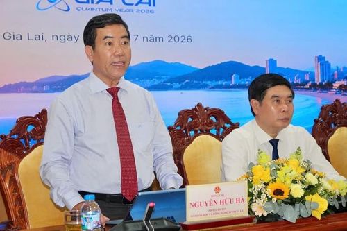 Ông Nguyễn Hữu Hà - Phó Giám đốc Sở Khoa học và Công nghệ tỉnh Gia Lai, thông tin về kế hoạch tổ chức Năm lượng tử Gia Lai 2026.