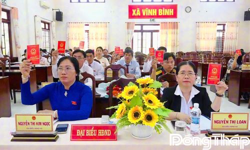 Đại biểu biểu quyết thông qua nghị quyết.