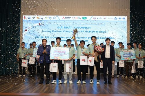 Đội V-MediGo của Trường Đại học Công nghiệp TP.Hồ Chí Minh xuất sắc giành giải Nhất với đề tài “Hệ thống robot y tế thông minh phục vụ bệnh nhân trong các bệnh viện”