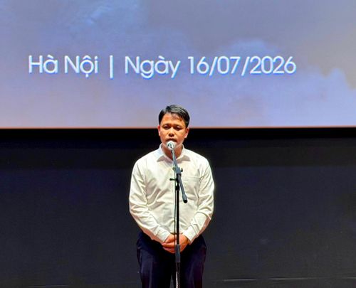 Cục trưởng Cục Điện ảnh Đặng Trần Cường phát biểu. Ảnh: Thụy Du