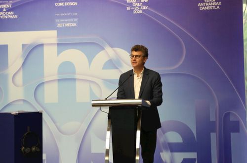 Ông Jonathan Wallace Baker, Trưởng đại diện UNESCO tại Việt Nam phát biểu tại sự kiện. Ảnh: Vi Giáng