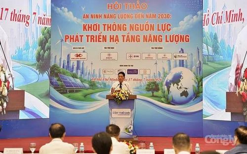 TS. Trần Văn Tùng, Chủ tịch Hội Thông tin khoa học và công nghệ Việt Nam phát biểu tại hội thảo.