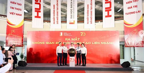 Đại học Bách khoa Hà Nội vừa ra mắt Không gian đổi mới sáng tạo liên ngành vào 27/6/2026. (Ảnh: ĐHBKHN)