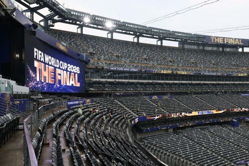 Sân vận động MetLife Stadium (New York New Jersey), East Rutherford, bang New Jersey (Mỹ) ngày 18/7, trước thềm chung kết World Cup. Ảnh: Reuters.