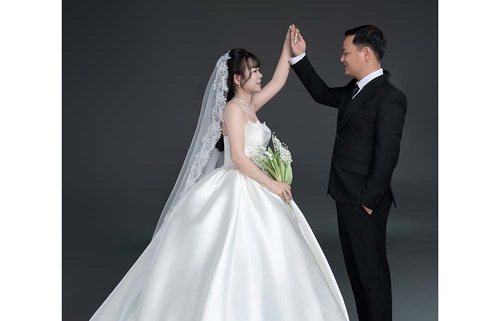 Vợ chồng Nguyễn Văn Minh và Trương Ngọc Uyên. Ảnh do nhân vật cung cấp