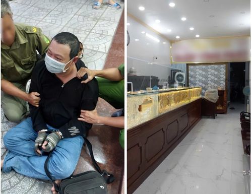 Đối tượng bị khống chế tại hiện trường. Ảnh: congan.cantho.gov.vn