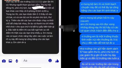 Thông tin tố cáo vi phạm thi tốt nghiệp tại Trường THPT Lê Trực lan truyền trên mạng xã hội.