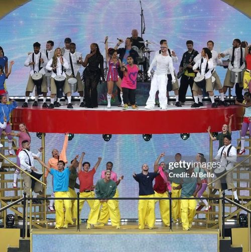 Trận chung kết FIFA Club World Cup năm ngoái cũng có sự góp mặt của J Balvin, Doja Cat... Ảnh: Getty Images.