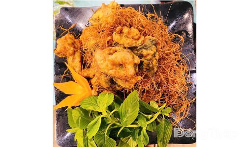 Món ếch đồng chiên sả.