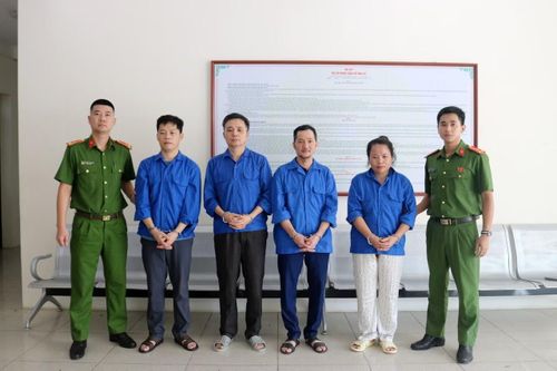 Phòng Cảnh sát hình sự bắt giữ các đối tượng phạm tội.