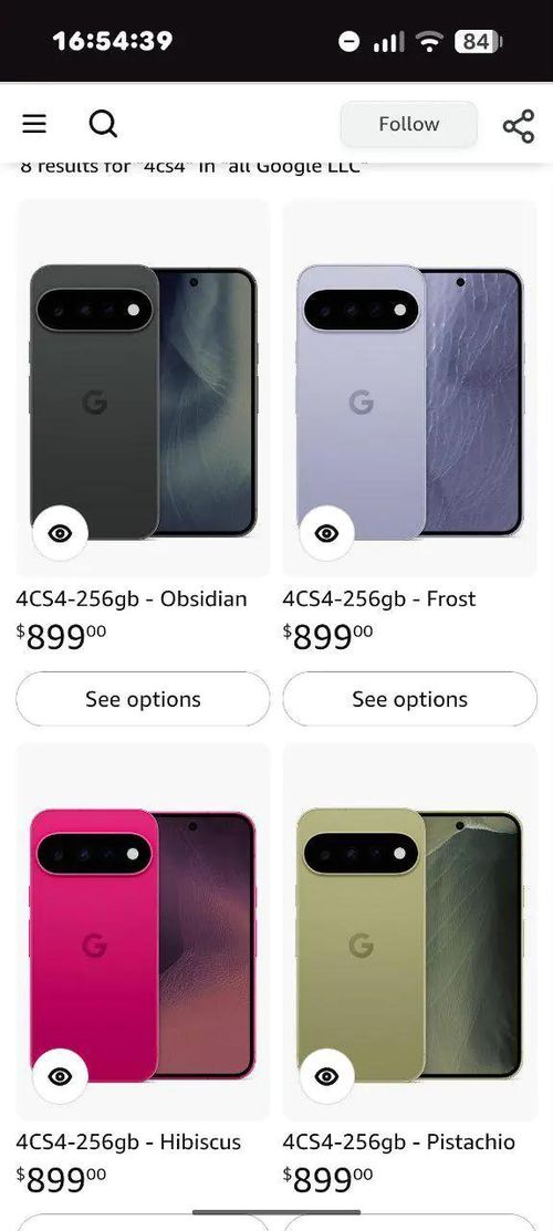Ảnh chụp màn hình sản phẩm Pixel 11 trên cửa hàng chính thức của Google tại Amazon trước khi chúng bị gỡ xuống.