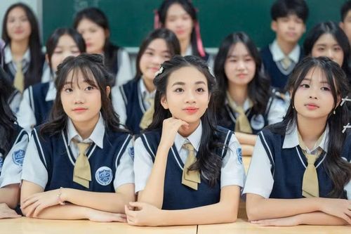 Học sinh Trường THCS Tây Mỗ 3, phường Tây Mỗ, Hà Nội. Ảnh: Đình Tuệ