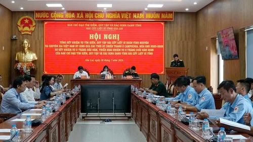 Hội nghị tổng kết nhiệm vụ tìm kiếm, quy tập hài cốt liệt sĩ.