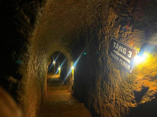 Địa đạo Vịnh Mốc là công trình được xây dựng dưới lòng đất.
