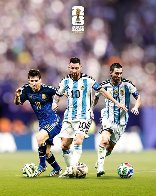 Messi là cầu thủ đầu tiên đá chính cả 3 trận chung kết World Cup. Ảnh: FIFA
