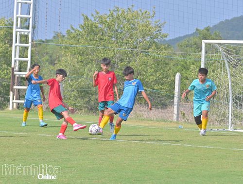 Các đội bóng tranh tài tại giải.