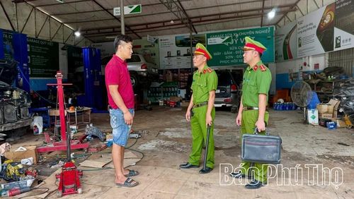 Công tác tuyên truyền, phòng ngừa tội phạm về ma túy được Công an xã Lập Thạch tăng cường triển khai.