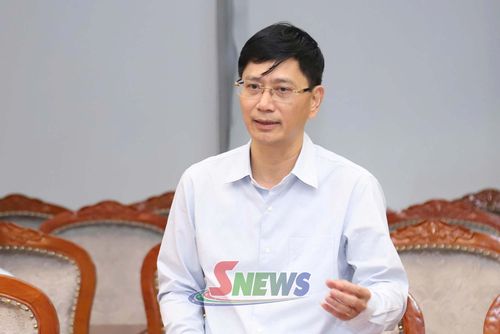Lãnh đạo Sở Nông nghiệp và Môi trường tỉnh phát biểu tại cuộc làm việc.