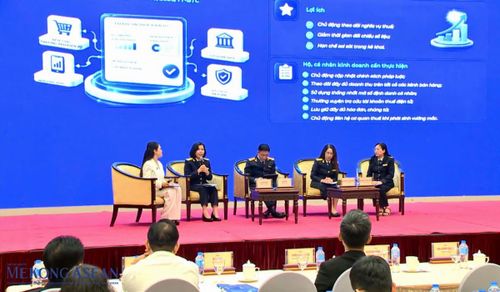 Hội thảo "Những quy định quan trọng khi triển khai chính sách thuế mới - Thuế và hóa đơn điện tử trong thương mại điện tử và bán hàng đa kênh". Ảnh: Kiều Chinh/Mekong ASEAN.