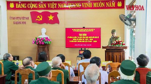 Chi hội Chiến sĩ Thành cổ Quảng Trị năm 1972 xã Quảng Ninh, tỉnh Quảng Trị gặp mặt các chiến sĩ Thành cổ nhân kỷ niệm 54 năm 81 ngày đêm chiến đấu bảo vệ Thành cổ Quảng Trị và 79 năm Ngày Thương binh - Liệt sĩ.