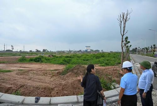 Dự án của Công ty cổ phần đầu tư xây dựng Hưng Nga tại xã Quang Minh được tháo gỡ vướng mắc sau 20 năm tồn đọng. (Ảnh: DUY LINH)