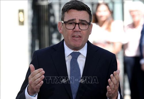 Tân Thủ tướng Anh Andy Burnham phát biểu tại phố Downing, London ngày 20/7/2026. Ảnh: THX/TTXVN phát