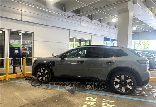 Mẫu xe SUV điện của Honda tại một đại lý Honda ở bang Virginia, Mỹ. Ảnh: Đoàn Hùng/TTXVN