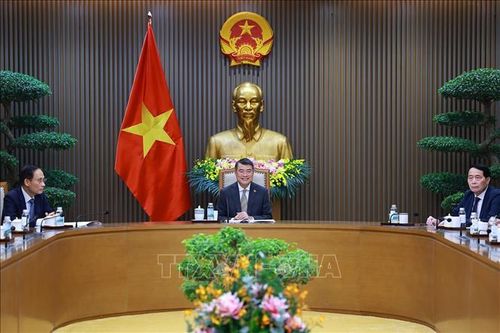 Thủ tướng Lê Minh Hưng điện đàm với Thủ tướng Canada Mark Carney. Ảnh: Dương Giang/TTXVN