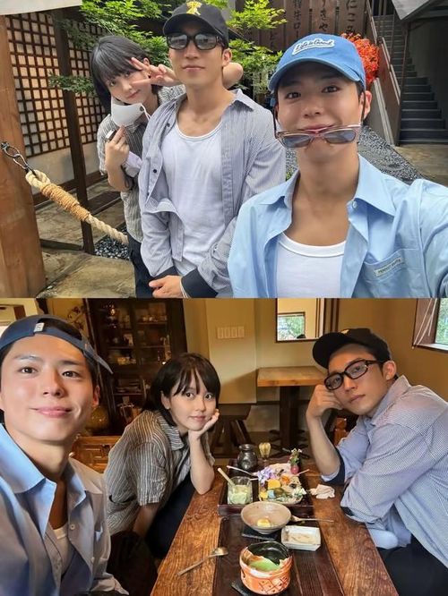Park Bo Gum chia sẻ loạt khoảnh khắc cùng đồng nghiệp.