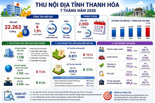 Tổng hợp số liệu từ Báo cáo của Thuế tỉnh Thanh Hóa. Ảnh: Thiên Anh.
