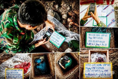 Toàn bộ thông tin về phần mộ được ghi nhận và số hóa.