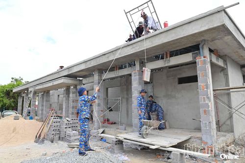Hỗ trợ lực lượng xây dựng Trường Mầm non Họa My.