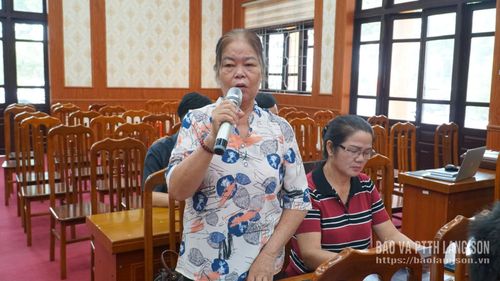 Đại diện các khối trên địa bàn nêu ý kiến tại hội nghị