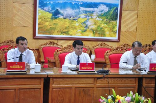 Lãnh đạo các sở, ngành dự lễ ký kết quy chế phối hợp