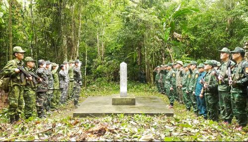 Công tác tuần tra, tuần tra song phương luôn được lực lượng Bộ đội Biên phòng tỉnh chú trọng - Ảnh: T.L